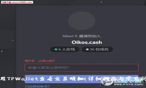 如何使用TPWallet查看交易明细：详细指南与常见问题解答